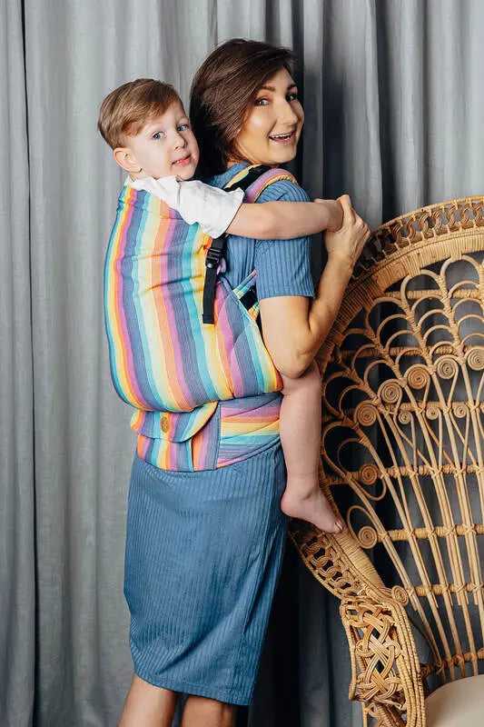 LennyPreschool Carrier, broken - twill weave 100% cotton - LUNA - Woven Baby Size - Preschool   lenny_preschool    #