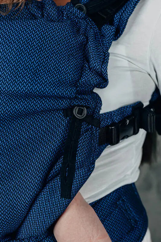 My First Baby Carrier - LennyUpGrade Carrier, herringbone weave 100% cotton - COBALT - Woven Baby Standard   lenny_upgrade    #