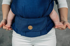 My First Baby Carrier - LennyUpGrade Carrier, herringbone weave 100% cotton - COBALT - Woven Baby Standard   lenny_upgrade    #