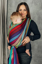 Baby Sling, Broken Twill Weave, (100% cotton) - CAROUSEL OF COLORS (grade B) - Woven Baby L - 7   long_woven_wraps    #