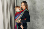 Baby Sling, Broken Twill Weave, (100% cotton) - CAROUSEL OF COLORS (grade B) - Woven Baby L - 7   long_woven_wraps    #