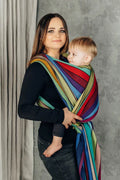 Baby Sling, Broken Twill Weave, (100% cotton) - CAROUSEL OF COLORS (grade B) - Woven Baby L - 7   long_woven_wraps    #
