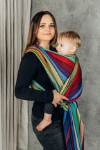 Baby Sling, Broken Twill Weave, (100% cotton) - CAROUSEL OF COLORS (grade B) - Woven Baby L - 7   long_woven_wraps    #
