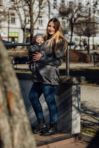 Softshell Babywearing Coat- Grey - Woven Baby XL   softshell_babywearing_coats    #