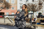 Softshell Babywearing Coat- Grey - Woven Baby XL   softshell_babywearing_coats    #