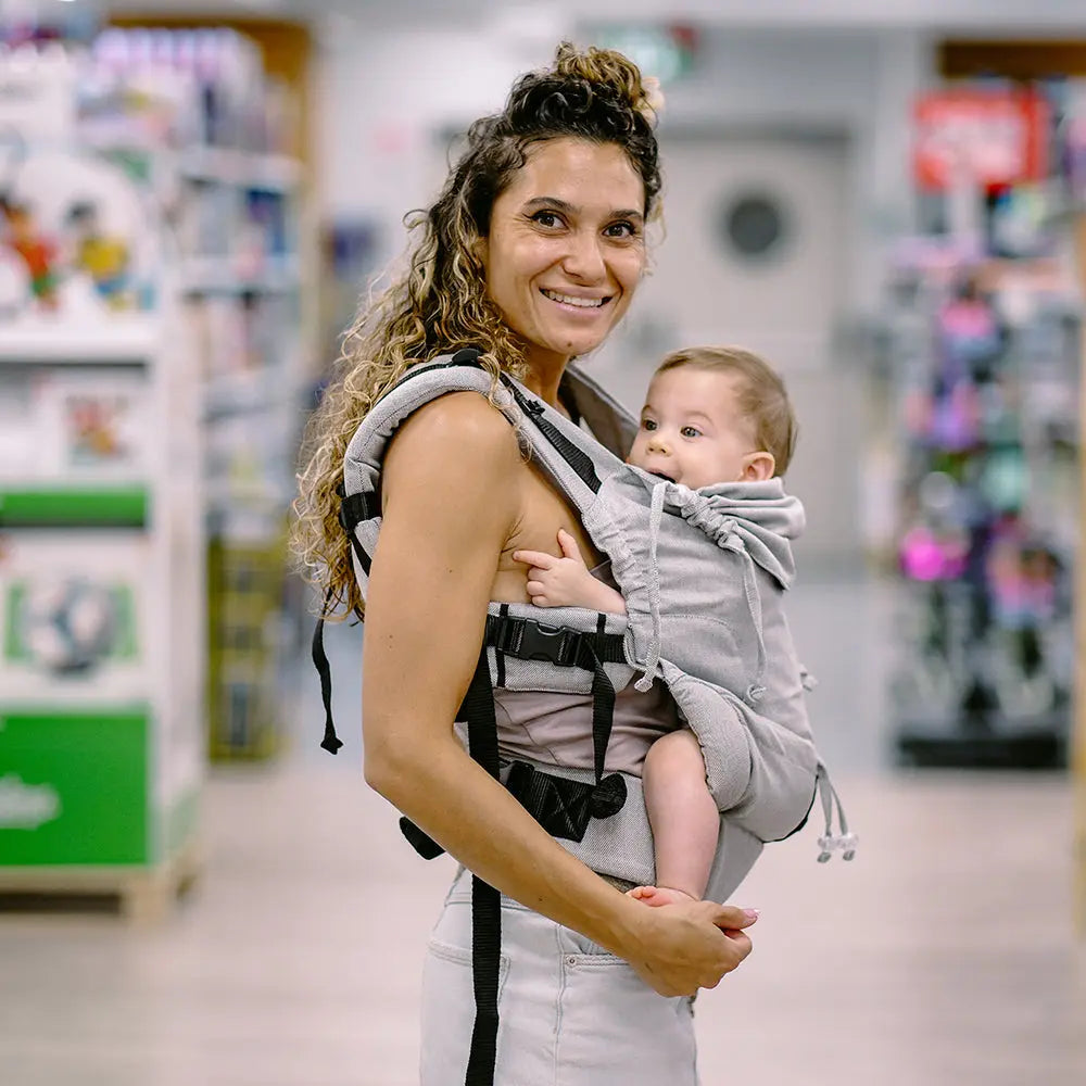 DIDYMOS DidySnap - Woven Baby One Size / Silver   Baby Carriers > Fullbuckle Carrier > DidySnap 4u - Soft Structured Carrier    #