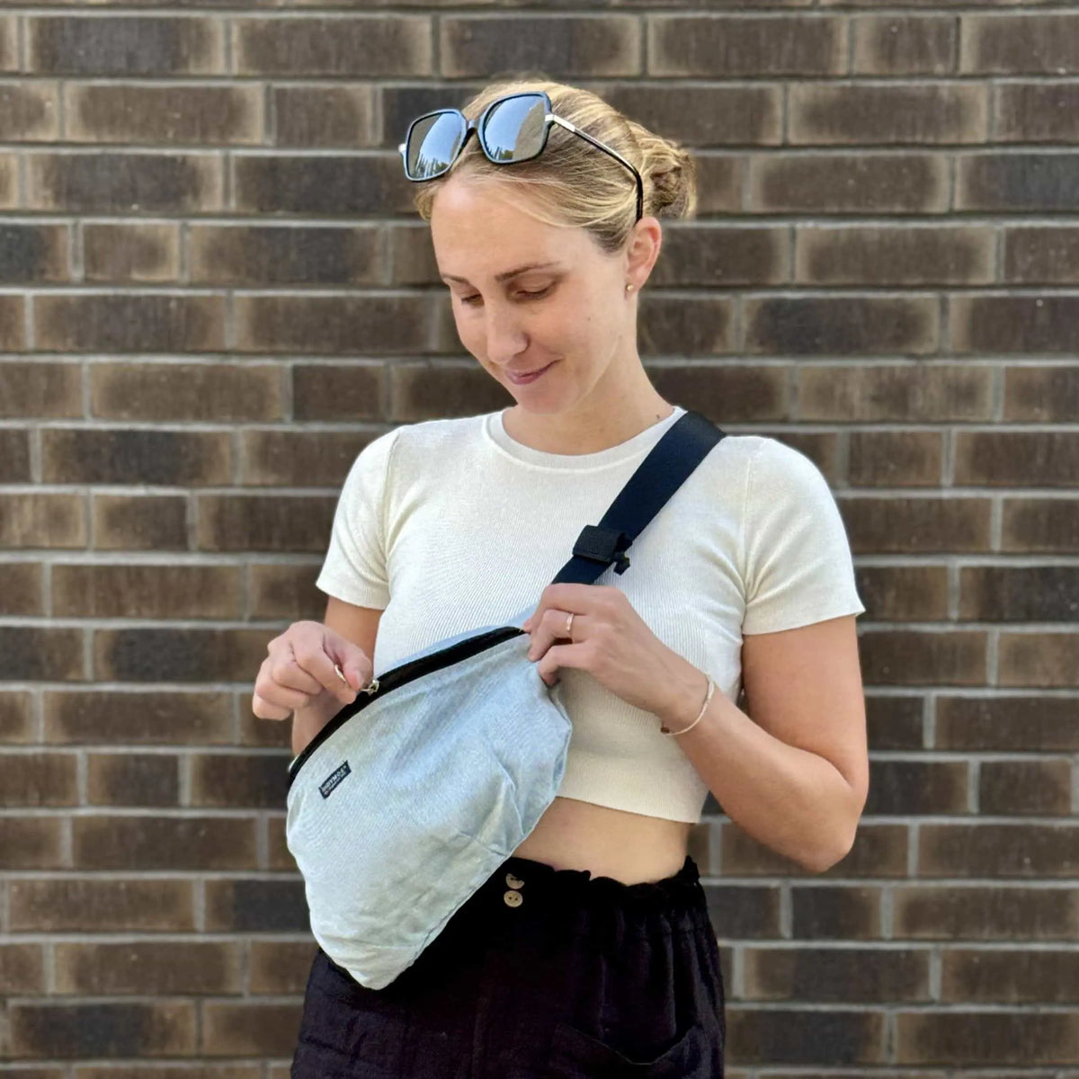 DIDYMOS Moon Bag Hope - Woven Baby One Size / Ocean   Accessories > Bags & Co. > Moon Bags    #