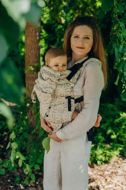 LennyUpGrade Carrier, jacquard weave, 50% cotton, 50% bamboo viscose - INFINITY - GOLDEN HOUR - Woven Baby Standard   lenny_upgrade    #