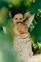 LennyUpGrade Carrier, jacquard weave, 50% cotton, 50% bamboo viscose - INFINITY - GOLDEN HOUR - Woven Baby Standard   lenny_upgrade    #