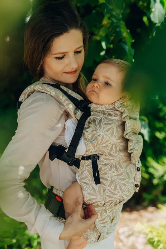LennyUpGrade Carrier, jacquard weave, 50% cotton, 50% bamboo viscose - INFINITY - GOLDEN HOUR - Woven Baby Standard   lenny_upgrade    #
