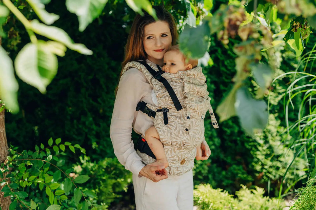 LennyUpGrade Carrier, jacquard weave, 50% cotton, 50% bamboo viscose - INFINITY - GOLDEN HOUR - Woven Baby Standard   lenny_upgrade    #