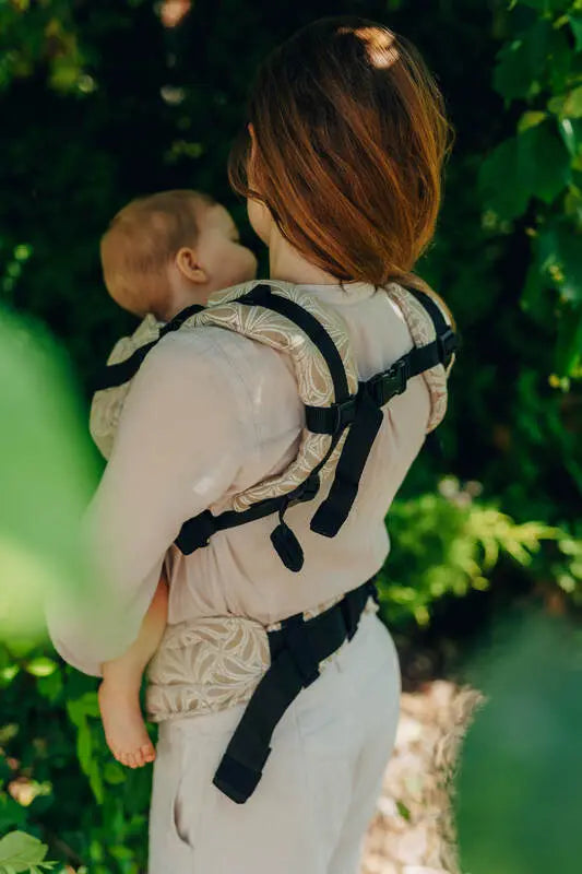 LennyUpGrade Carrier, jacquard weave, 50% cotton, 50% bamboo viscose - INFINITY - GOLDEN HOUR - Woven Baby Standard   lenny_upgrade    #