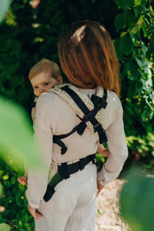 LennyUpGrade Carrier, jacquard weave, 50% cotton, 50% bamboo viscose - INFINITY - GOLDEN HOUR - Woven Baby Standard   lenny_upgrade    #