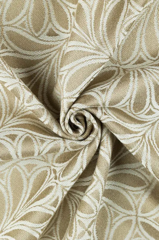Baby Wrap, Jacquard Weave (50% cotton, 50% bamboo viscose) - INFINITY - GOLDEN HOUR - Woven Baby XS - 4   long_woven_wraps    #