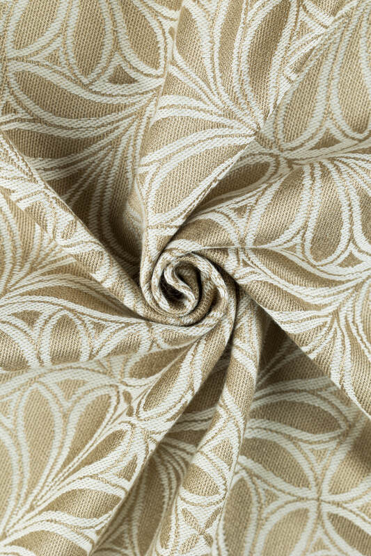 Ring Sling, Jacquard Weave (50% cotton, 50% bamboo viscose), with gathered shoulder - INFINITY - GOLDEN HOUR - standard 1.8m - Woven Baby    ring_slings    #
