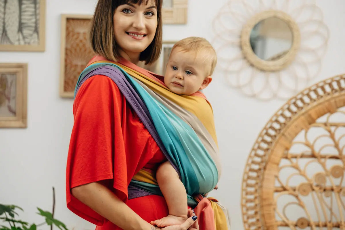 Baby Sling, Broken Twill Weave, (100% cotton) - PASTELS (grade B) - Woven Baby Size - L-Size - M-Size - S-Size - XS   long_woven_wraps    #