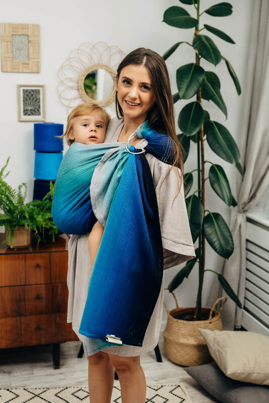 Ring Sling, Broken twill Weave (100% cotton), with gathered shoulder - AIRGLOW - standard 1.8m (grade B) - Woven Baby Default Title   ring_slings    #