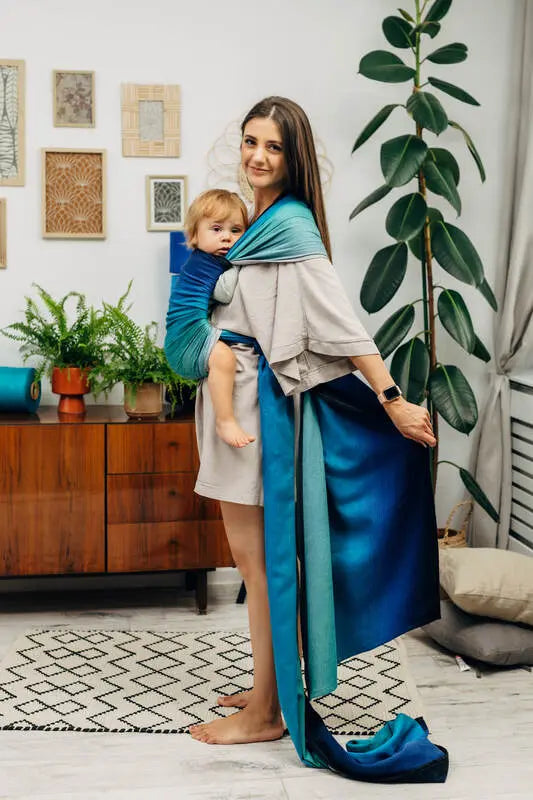 Baby Sling, Broken Twill Weave, (100% cotton) - AIRGLOW (grade B) - Woven Baby Size - L-Size - M-Size - S-Size - XL   long_woven_wraps    #