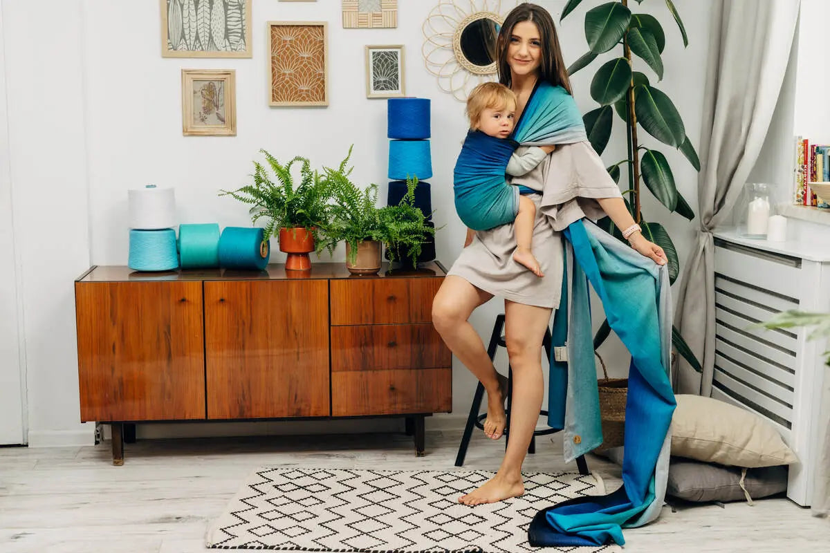 Baby Sling, Broken Twill Weave, (100% cotton) - AIRGLOW (grade B) - Woven Baby Size - L-Size - M-Size - S-Size - XL   long_woven_wraps    #