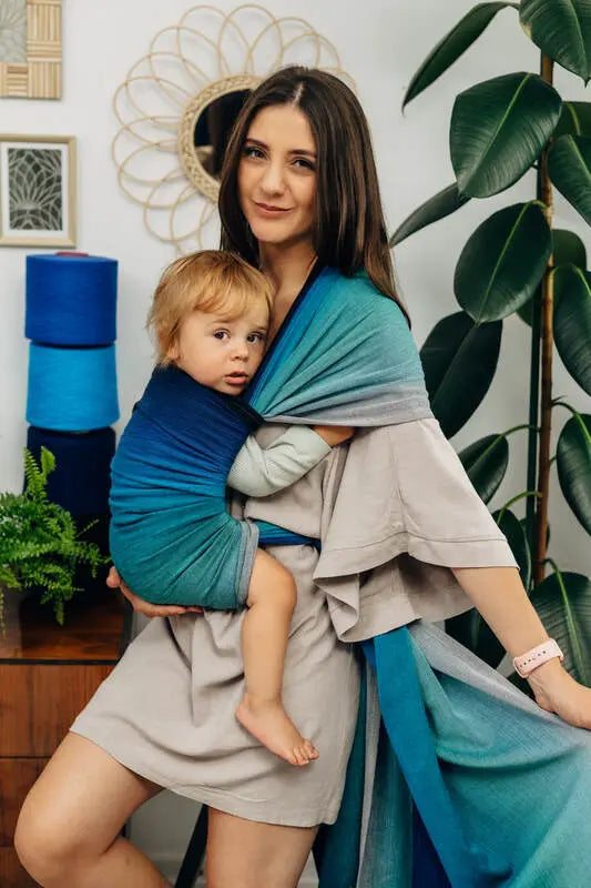 Baby Sling, Broken Twill Weave, (100% cotton) - AIRGLOW (grade B) - Woven Baby M - 6   long_woven_wraps    #
