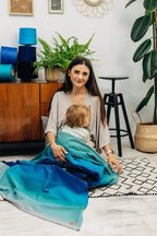 Baby Sling, Broken Twill Weave, (100% cotton) - AIRGLOW (grade B) - Woven Baby M - 6   long_woven_wraps    #