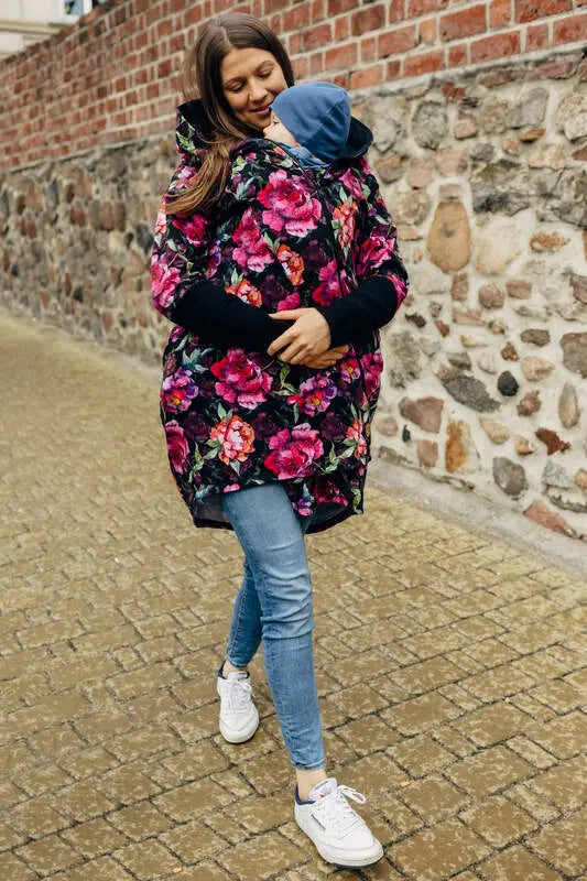 Asymmetrical Hoodie - Peony, 10% elastane, 3% polyester) (87% cotton) - Woven Baby Size - L-Size - M   asymmetrical_hoodies    #