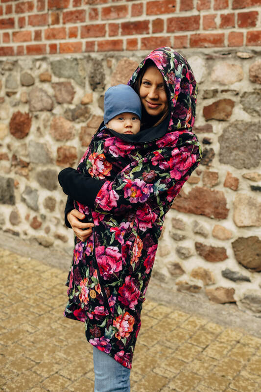 Asymmetrical Hoodie - Peony, 10% elastane, 3% polyester) (87% cotton)