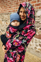 Asymmetrical Hoodie - Peony, 10% elastane, 3% polyester) (87% cotton) - Woven Baby M   asymmetrical_hoodies    #