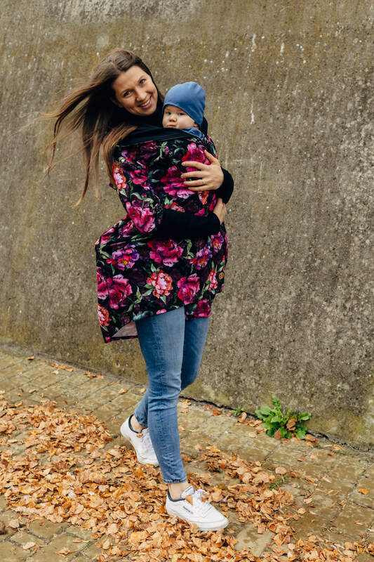 Asymmetrical Hoodie - Peony, 10% elastane, 3% polyester) (87% cotton)