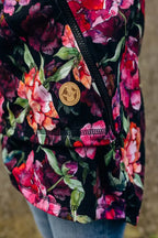 Asymmetrical Hoodie - Peony, 10% elastane, 3% polyester) (87% cotton) - Woven Baby M   asymmetrical_hoodies    #