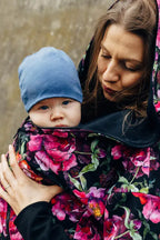 Asymmetrical Hoodie - Peony, 10% elastane, 3% polyester) (87% cotton) - Woven Baby M   asymmetrical_hoodies    #