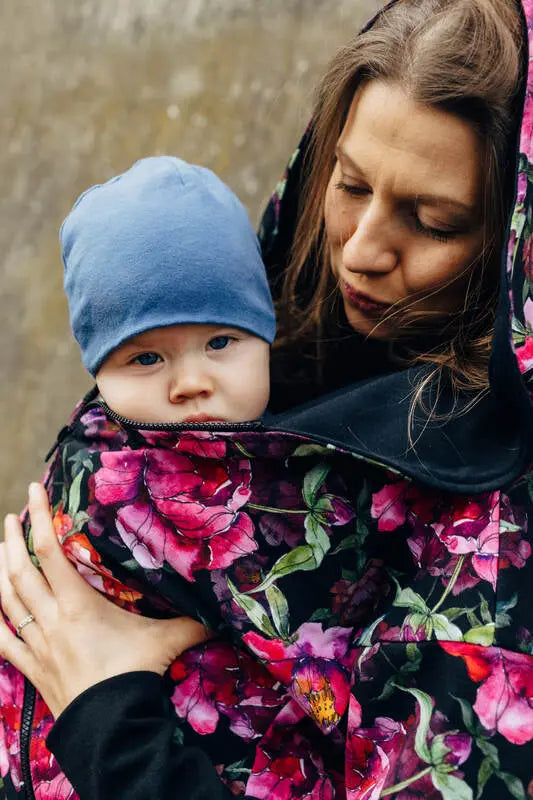 Asymmetrical Hoodie - Peony, 10% elastane, 3% polyester) (87% cotton) - Woven Baby M   asymmetrical_hoodies    #