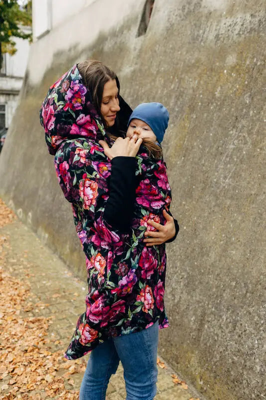 Asymmetrical Hoodie - Peony, 10% elastane, 3% polyester) (87% cotton) - Woven Baby M   asymmetrical_hoodies    #