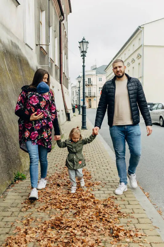 Asymmetrical Hoodie - Peony, 10% elastane, 3% polyester) (87% cotton) - Woven Baby M   asymmetrical_hoodies    #