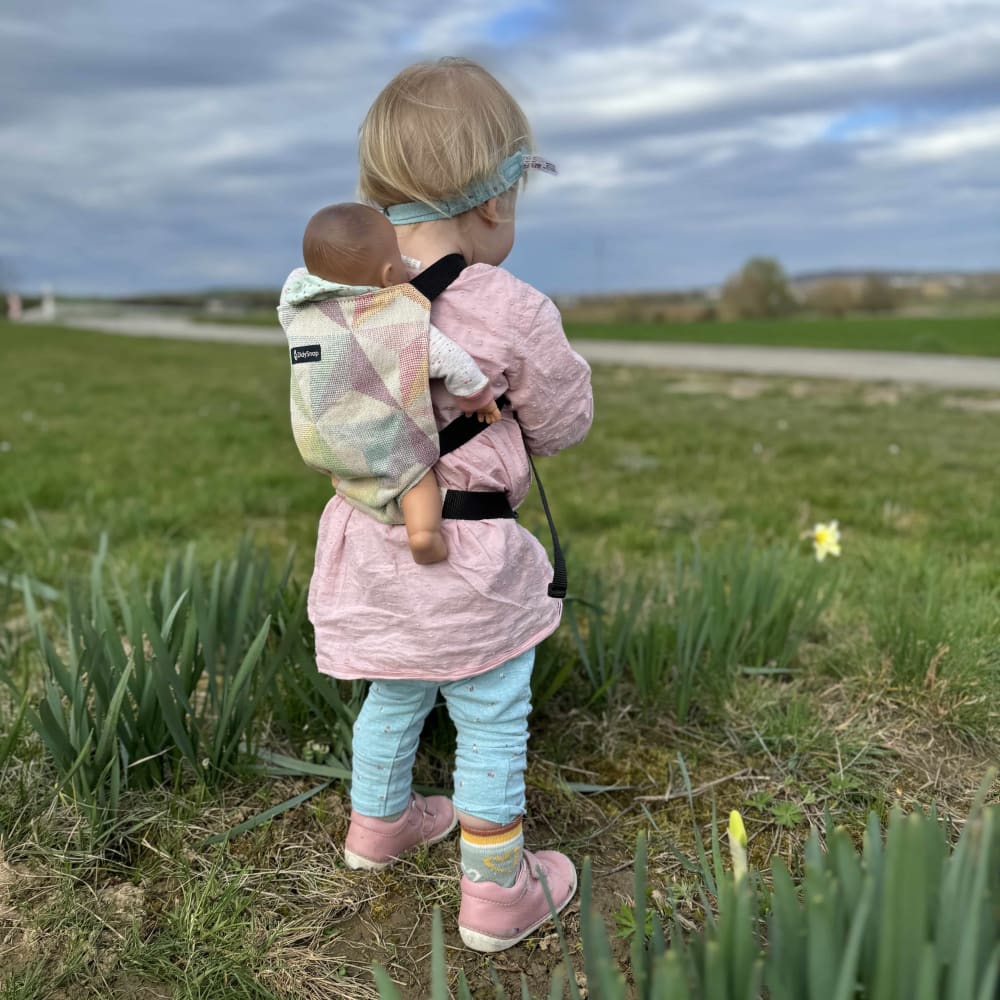 DIDYMOS Doll Snap Zephyr - Woven Baby One Size / natural | multicoloured   Accessories > Doll Carriers > Doll Carrier    #