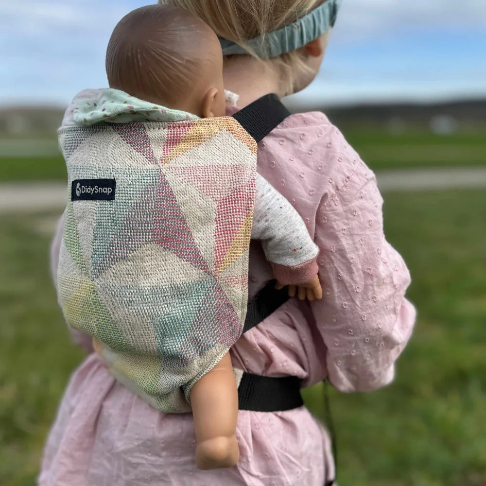DIDYMOS Doll Snap Zephyr - Woven Baby One Size / natural | multicoloured   Accessories > Doll Carriers > Doll Carrier    #