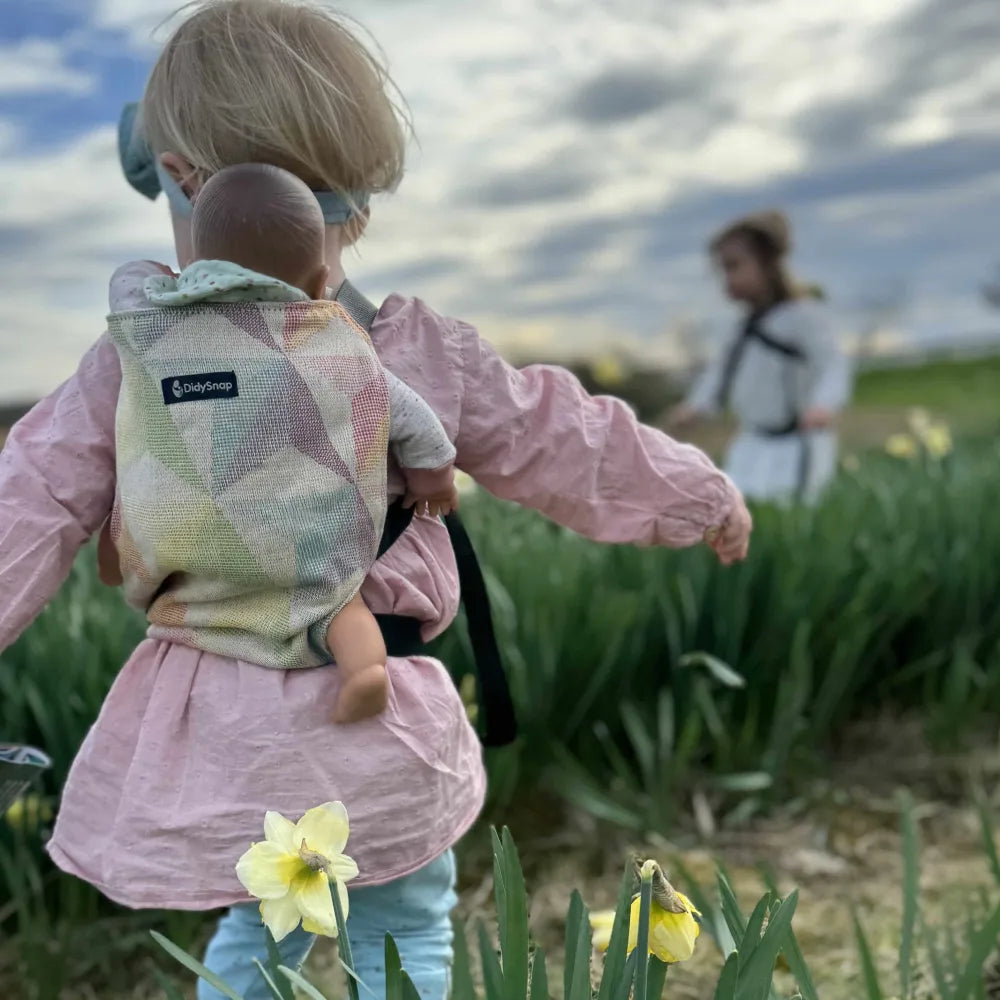 DIDYMOS Doll Snap Zephyr - Woven Baby One Size / natural | multicoloured   Accessories > Doll Carriers > Doll Carrier    #