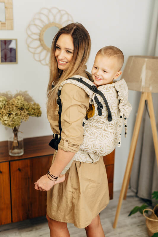 LennyPreschool Carrier, jacquard weave (50% cotton, 50% bamboo viscose) - INFINITY - GOLDEN HOUR - Woven Baby Size - Preschool   lenny_preschool    #