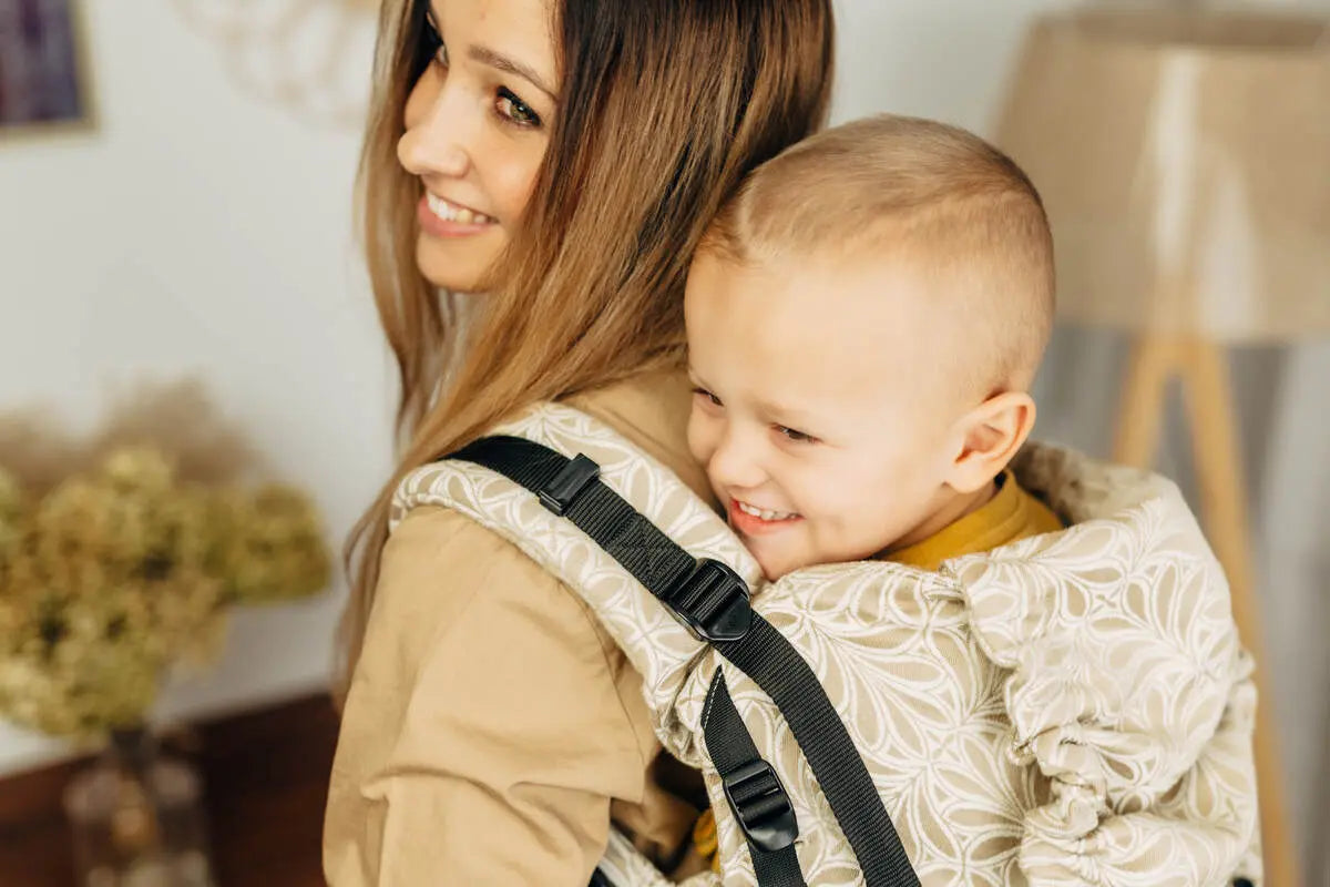 LennyPreschool Carrier, jacquard weave (50% cotton, 50% bamboo viscose) - INFINITY - GOLDEN HOUR - Woven Baby Size - Preschool   lenny_preschool    #