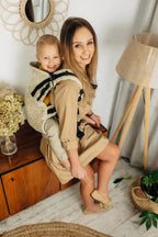 LennyPreschool Carrier, jacquard weave (50% cotton, 50% bamboo viscose) - INFINITY - GOLDEN HOUR - Woven Baby Preschool   lenny_preschool    #