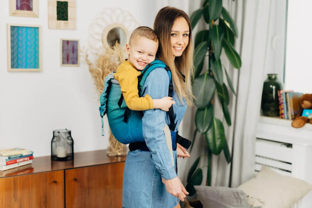 LennyPreschool Carrier, broken - twill weave 100% cotton - AIRGLOW - Woven Baby Size - Preschool   lenny_preschool    #