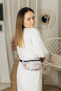 Waist Bag made of woven fabric, (100% cotton) - MAGNOLIA