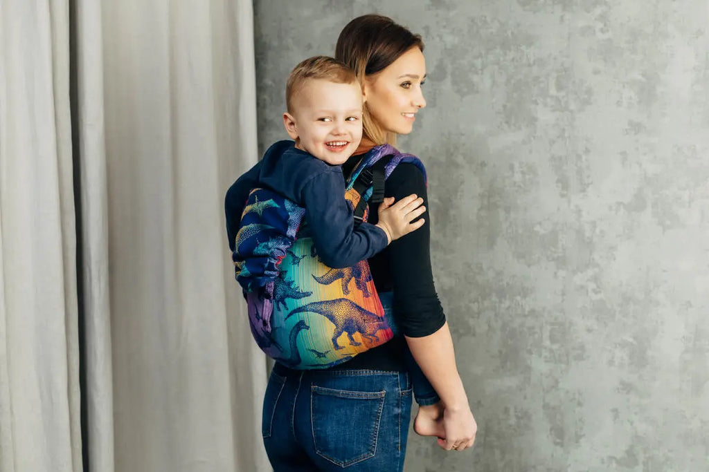 Lenny Buckle Onbuhimo PRO baby carrier, jacquard weave (100% cotton) - JURASSIC - NEW ERA (grade B) - Woven Baby Preschool   buckle_onbu_pro_carriers    #