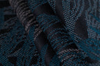 Baby Wrap, Jacquard Weave (54% cotton, 46% TENCEL™ Lyocell) - RAINFOREST - NOCTURNAL (grade B) - Woven Baby Size - M   long_woven_wraps    #