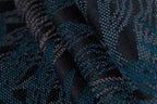Baby Wrap, Jacquard Weave (54% cotton, 46% TENCEL™ Lyocell) - RAINFOREST - NOCTURNAL (grade B) - Woven Baby M - 6   long_woven_wraps    #