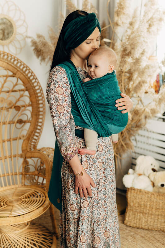 Baby Wrap, Herringbone Weave (100% cotton) - LITTLE HERRINGBONE SALSA