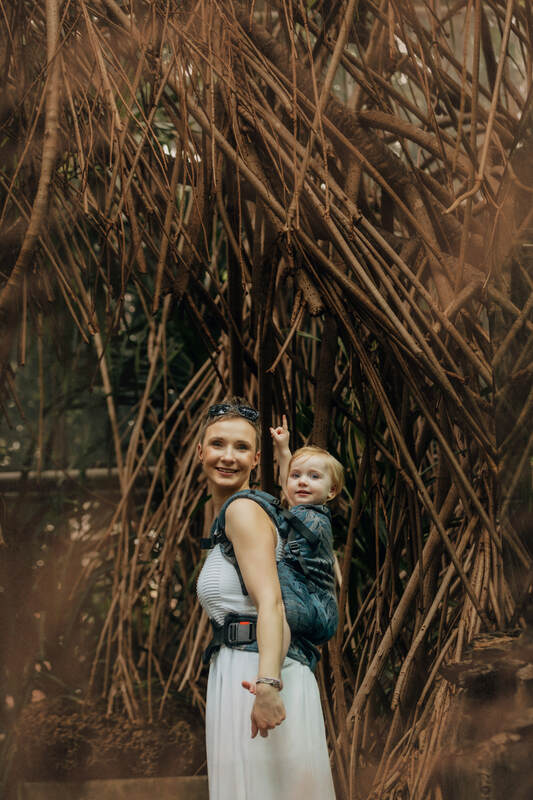 LennyPreschool Carrier, jacquard weave (54% cotton, 46% TENCEL™ Lyocell) - RAINFOREST - NOCTURNAL - Woven Baby Preschool   lenny_preschool    #