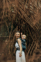 LennyPreschool Carrier, jacquard weave (54% cotton, 46% TENCEL™ Lyocell) - RAINFOREST - NOCTURNAL - Woven Baby Preschool   lenny_preschool    #