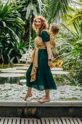 Baby Wrap, Jacquard Weave (100% bamboo viscose) - WILD SOUL - AURUM