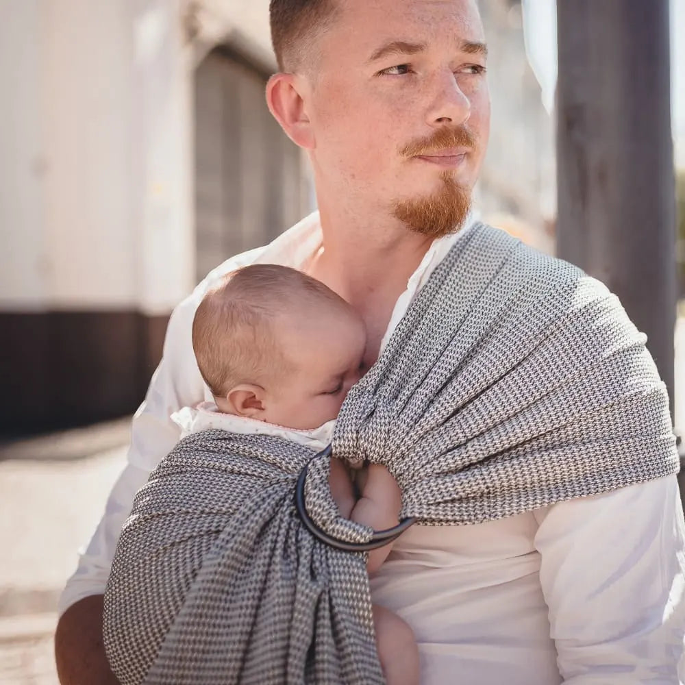DIDYMOS DidySling Piqué Monochrome - Woven Baby 1R / Piqué Monochrome   Baby Wrap Slings > DidySling - Ring Sling    #